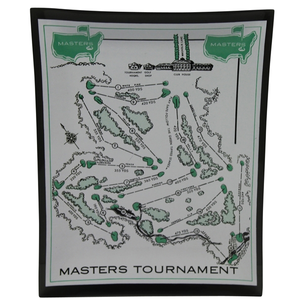 Masters Tournament Ashtray- Course Layout