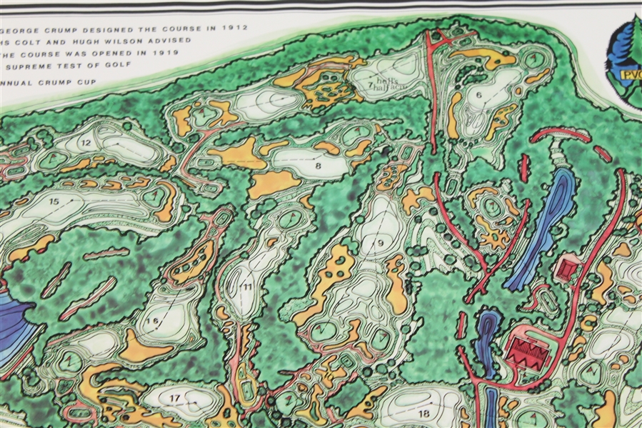 Lot Detail - Pine Valley Golf Club Topographical Map ...