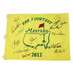 2012 Masters Par 3 Contest Flag Champs Flag including Big Three, Watson, and Others JSA ALOA