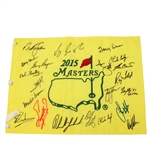 2015 Masters Champs Flag Signed 20 Champions! JSA ALOA