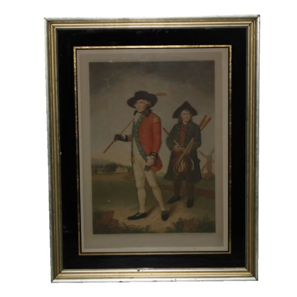 The Blackheath Golfer Print Signed by Engraver Will Henderson 