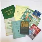 Lot of 9 Miscellaneous Golf Books