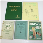 Lot of 9 Miscellaneous Golf Books