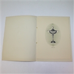 1947 Ryder Cup Tournament Banquet Menu - Portland Golf Club
