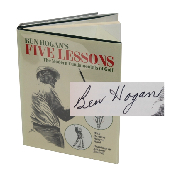 Ben Hogan Signed Golf Book Ben Hogans Five Lessons JSA #Y94341