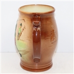 Royal Doulton Kingsware Airbrushed Tankard- Golfer and Caddy- R. Wayne Perkins Collection