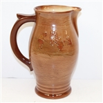 Royal Doulton Kingsware Pitcher- Golfer and Caddy- R. Wayne Perkins Collection