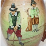 Royal Doulton Kingsware Pitcher- Golfer and Caddy- R. Wayne Perkins Collection