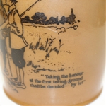 Doulton Lambeth Silver Rimmed Jug- Golf Scene- R. Wayne Perkins Collection