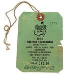 1954 Masters Tournament Series Badge #2779 - Sam Snead Winner