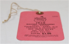 1959 Masters Tournament Thursday Ticket #940 - Art Wall Jr. Winner