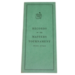 1961 Records of the Masters Tournament Book - 1934-1960