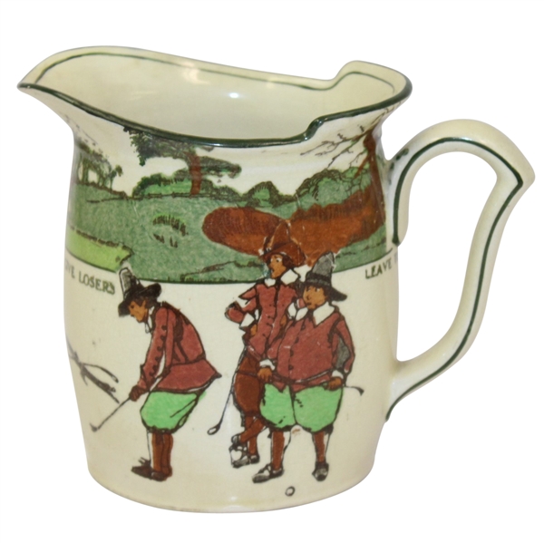 Royal Doulton Large Golf Milk Jug C. 1920 - R. Wayne Perkins Collection