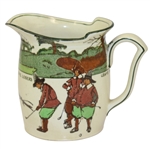 Royal Doulton Large Golf Milk Jug C. 1920 - R. Wayne Perkins Collection