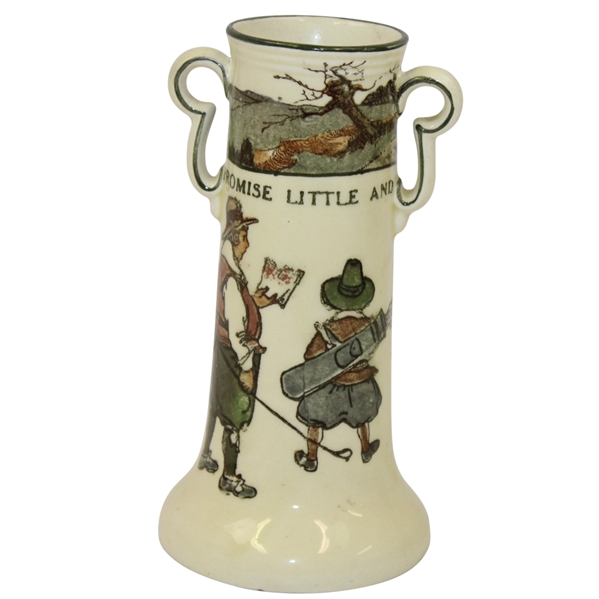 Royal Doulton Golf Vase c.1915 - R. Wayne Perkins Collection