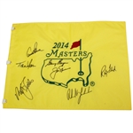 2014 Masters Champs Flag Signed by 7 Winners JSA ALOA