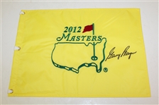2012 Masters Flag Signed by Gary Player with 2004 Commemorative Pin JSA ALOA