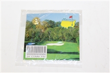 2012 Masters Flag Signed by Gary Player with 2004 Commemorative Pin JSA ALOA