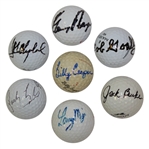 Lot of 7 Masters Champions Signed Golf Balls JSA ALOA