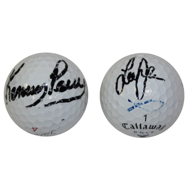 Lee Janzen & Kenny Perry Signed Personal Used Golf Balls JSA ALOA