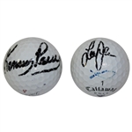 Lee Janzen & Kenny Perry Signed Personal Used Golf Balls JSA ALOA