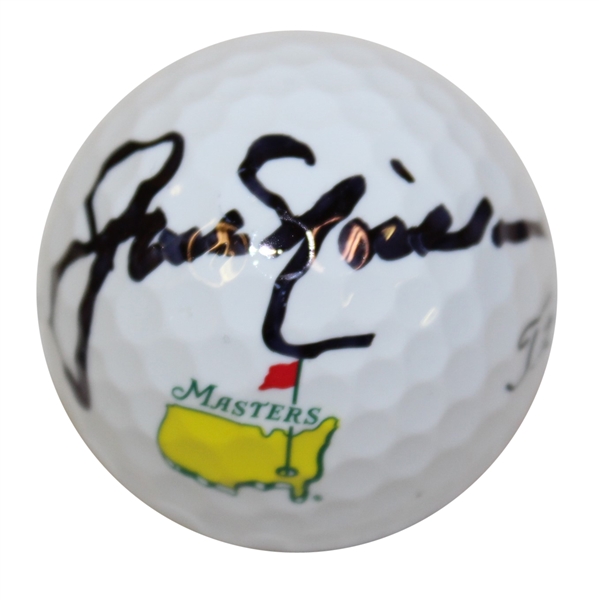 Jack Nicklaus Signed Masters Logo Golf Ball JSA ALOA