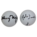 Hale Irwin & Johnny Miller Signed Golf Balls JSA ALOA