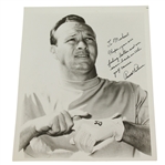Arnold Palmer Signed Vintage Photo with Lengthy Personalization JSA ALOA