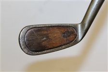 Vintage Spalding Cran Wood Face Brassie Cleek Circa 1897 - H.W.B. Initials - Roth Collection