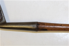 Vintage Spalding Cran Wood Face Brassie Cleek Circa 1897 - H.W.B. Initials - Roth Collection