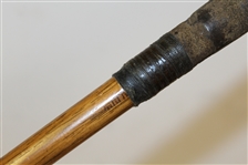 Vintage Spalding Cran Wood Face Brassie Cleek Circa 1897 - H.W.B. Initials - Roth Collection