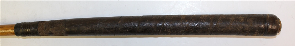 Vintage Spalding Cran Wood Face Brassie Cleek Circa 1897 - H.W.B. Initials - Roth Collection