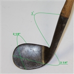Oxford Special Smooth Face Rut Niblick with H.G.G. Initials on Head - Roth Collection