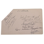 Alex Herd Signed Album Page JSA ALOA