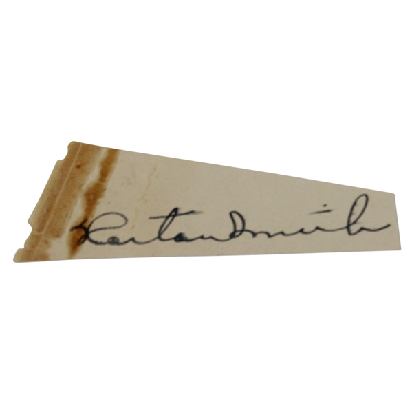 Horton Smith Signed Vintage Cut JSA ALOA