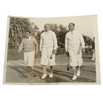 Tommy Armour, Walter Hagen, and Gene Sarazen March 19, 1933 Wire Photo
