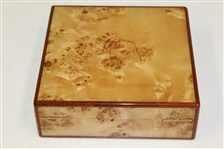 Augusta National Member Undated Burl Wood Jewelry Box