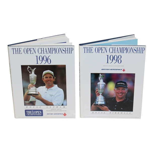 Tom Lehman & Mark OMeara Signed Open Championship Annuals JSA ALOA