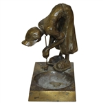 Vintage Golfer Boy Frankart Art Deco Ashtray