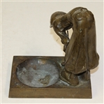 Vintage Golfer Boy Frankart Art Deco Ashtray