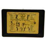 R.T. Jones Jr Grand Slam Tee Time with Multiple Major Winners Tray - Circa 1950s