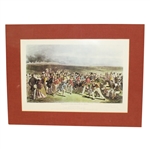 The Golfers - A Grand Match St. Andrews Matted Ltd Ed Print Signed by Laurie Auchterlonie JSA ALOA