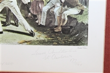 'The Golfers - A Grand Match St. Andrews' Matted Ltd Ed Print Signed by Laurie Auchterlonie JSA ALOA