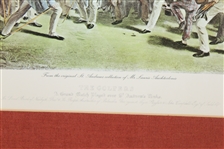 'The Golfers - A Grand Match St. Andrews' Matted Ltd Ed Print Signed by Laurie Auchterlonie JSA ALOA