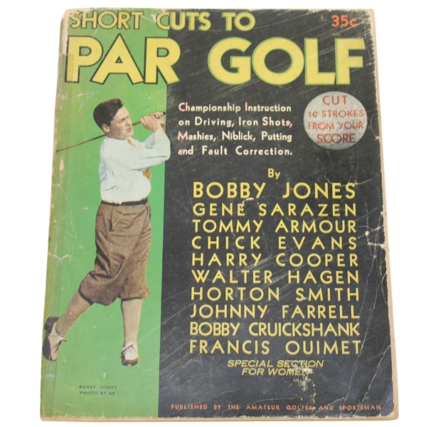1931 Short Cuts to Par Golf by Bobby Jones, Gene Sarazen, & Others - Roth Collection