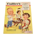 1953 Colliers Ike & Mamie at Home June 20th Magazine - Roth Collection
