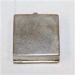 Vintage Sterling Silver Golf Themed Postage Stamp Holder - Roth Collection
