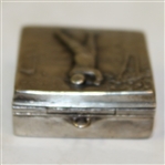 Vintage Sterling Silver Golf Themed Postage Stamp Holder - Roth Collection