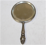 Vintage Sterling Silver Lady Golfer Themed Handheld Mirror - Roth Collection