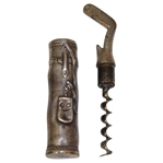 Vintage Sterling Silver Golf Bag Holder & Club Corkscrew Combo - Roth Collection